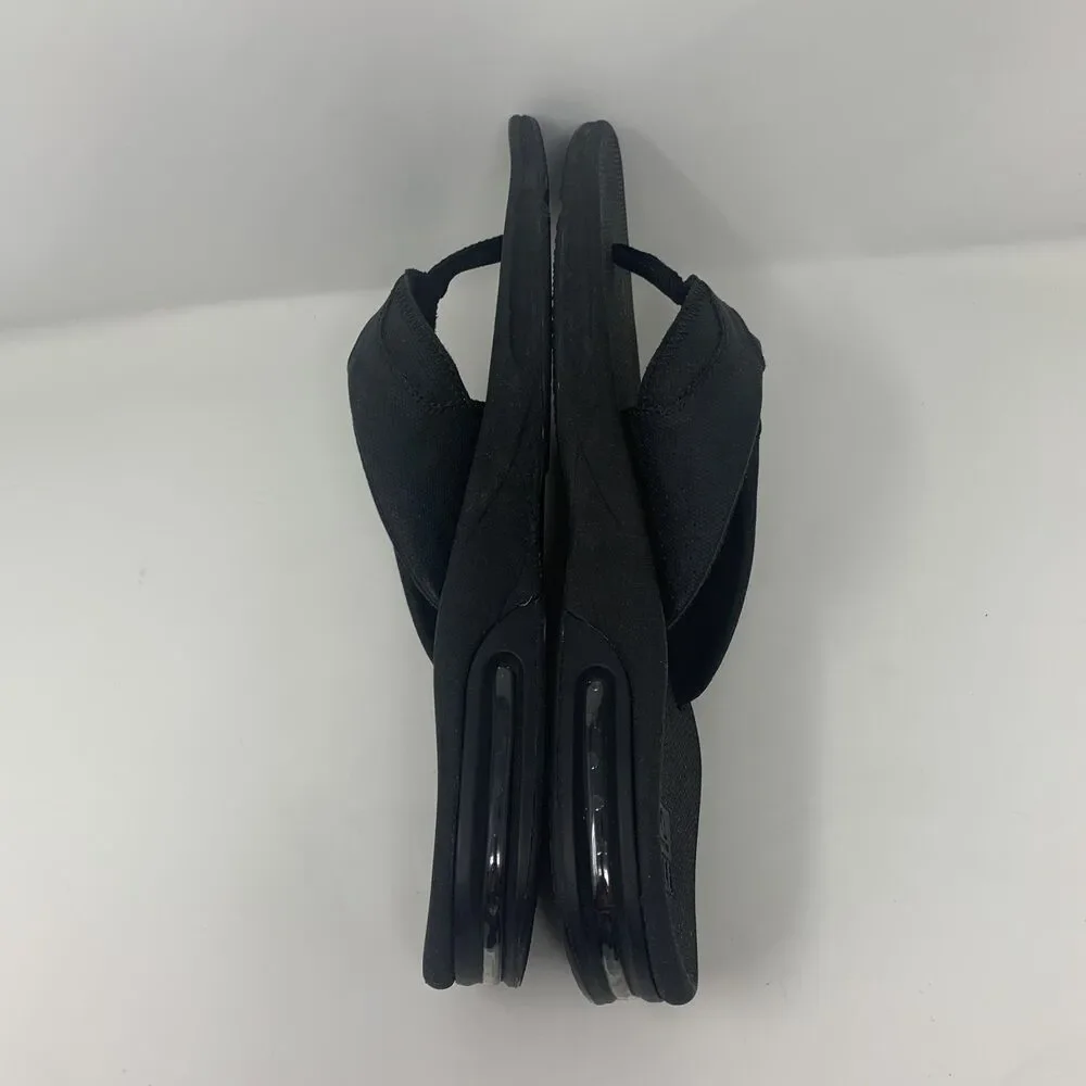Reef Fanning Shoes Mens Size 15 Black Thong Flip Flop Sandals Comfort Casual